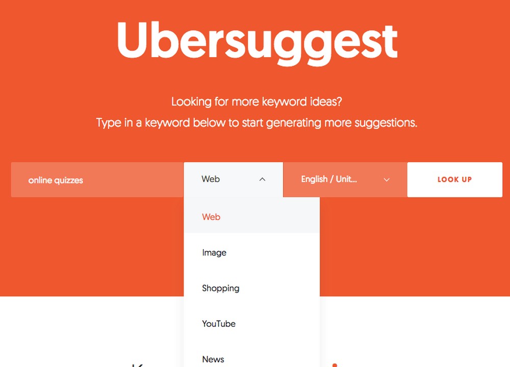 UberSuggest là công cụ trợ giúp người dùng nghiên cứu từ khóa